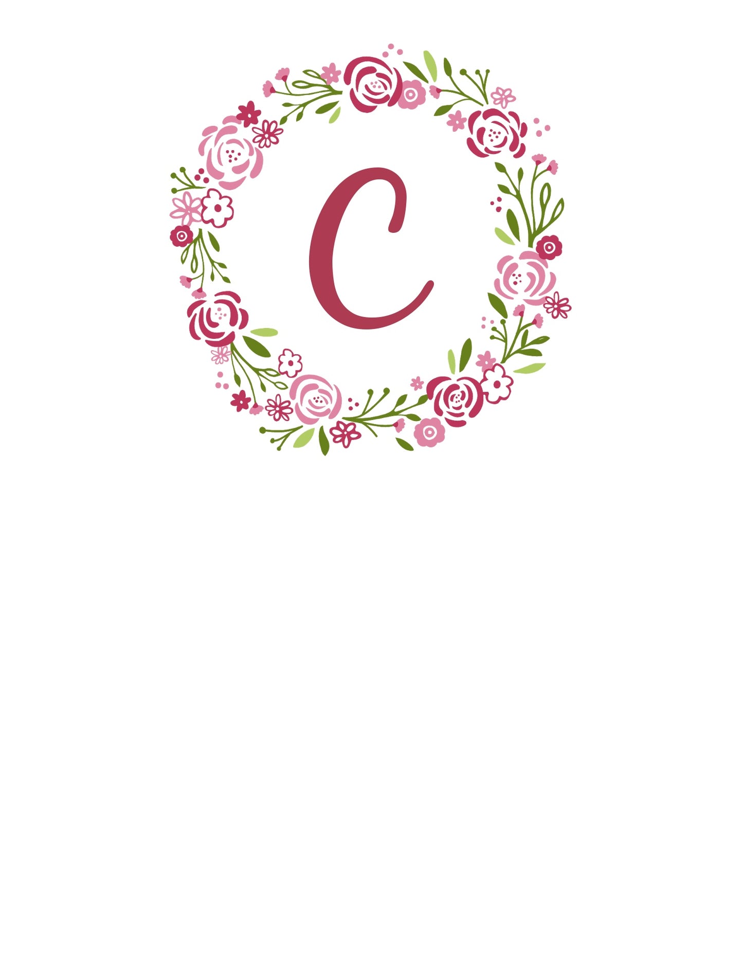 The letter C