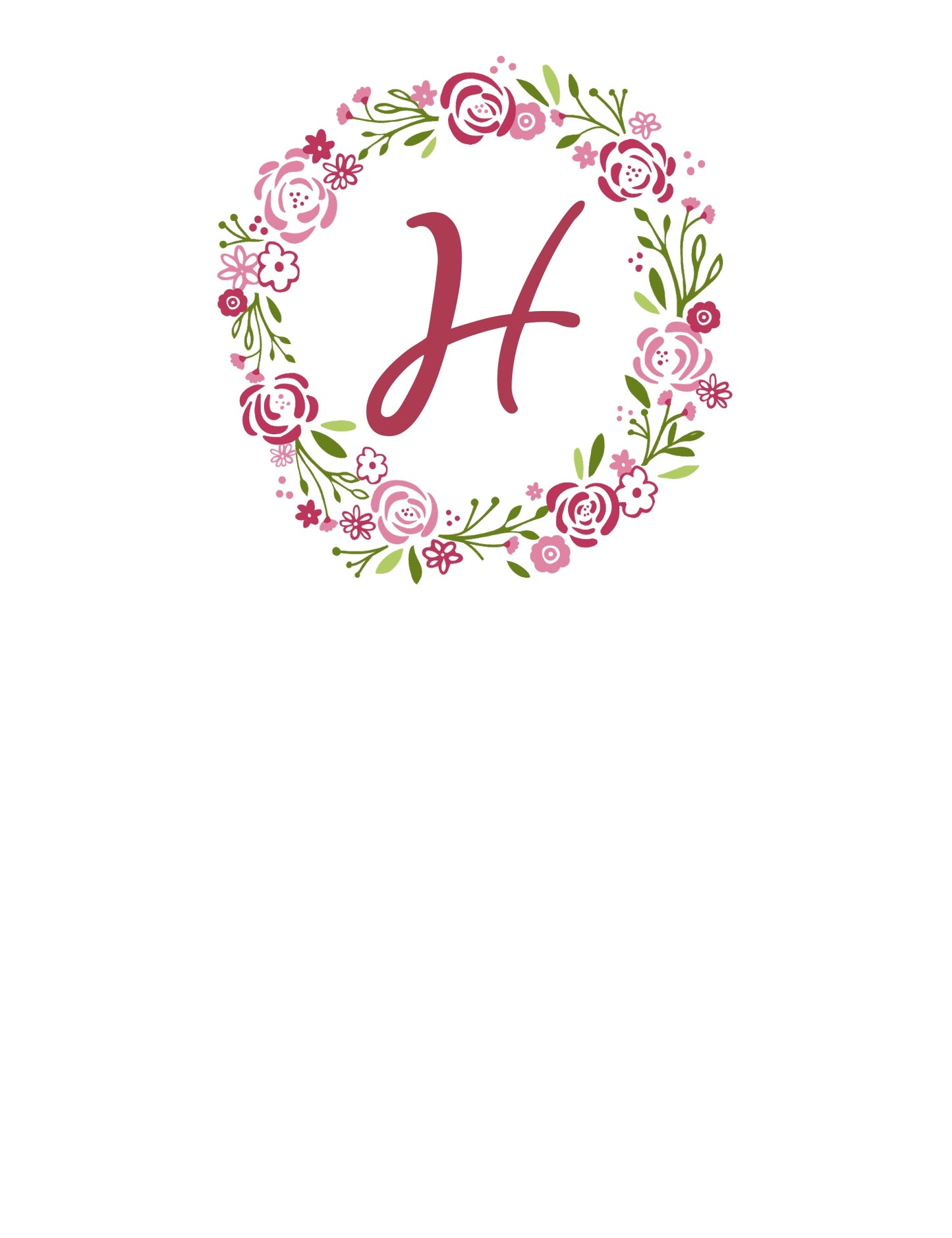 The letter H