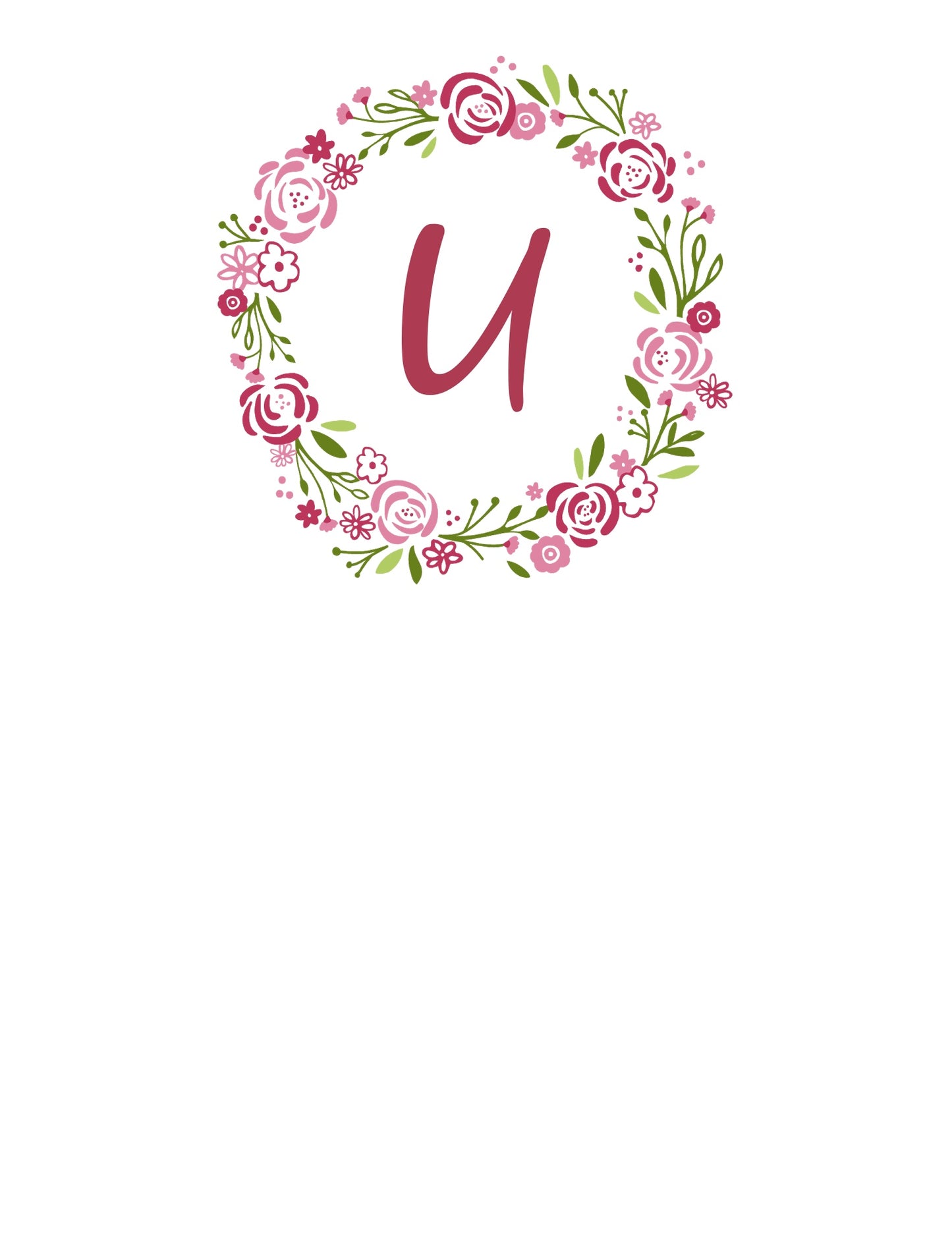 The letter U