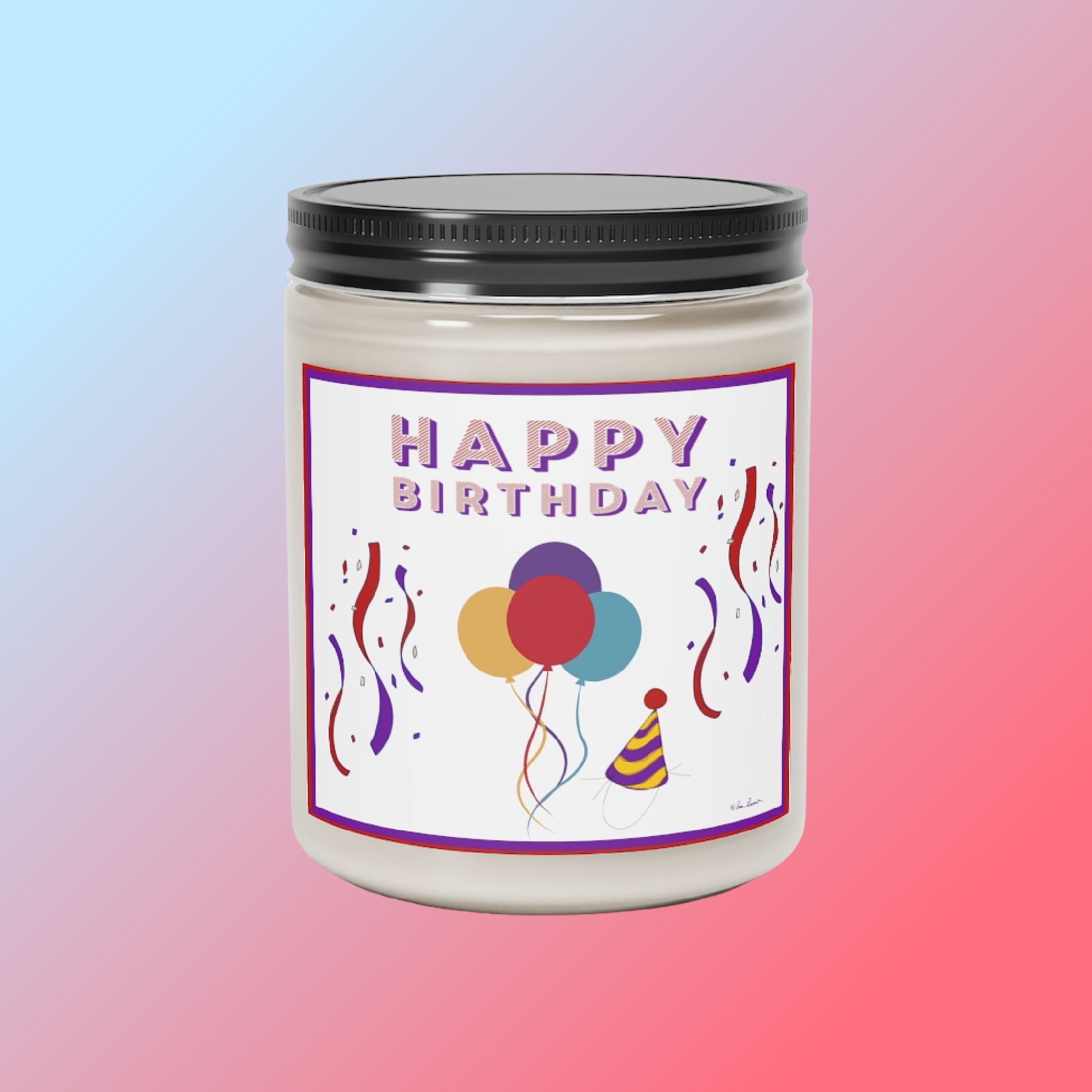 Scented Birthday Candle: Soy wax; 9 oz.; 2 fragrances – PAMELA'S