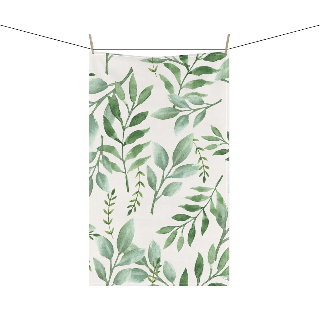 Mock up of towel hanging from a clothes line