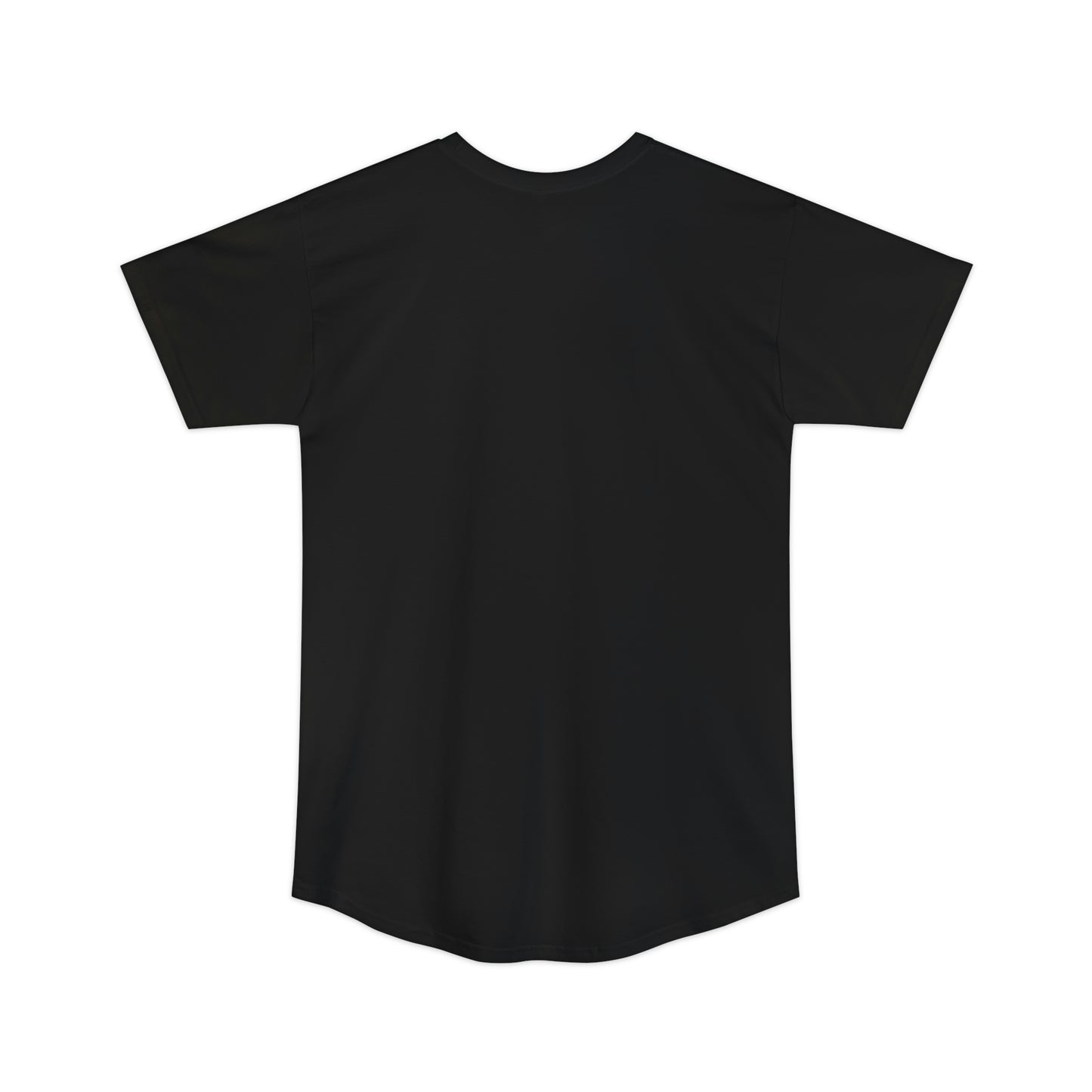 Flat back view of the Black t-shirt
