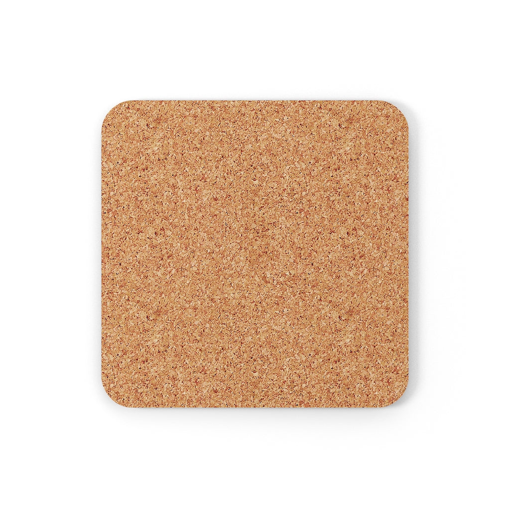 Backside of one or our corkwood coasters