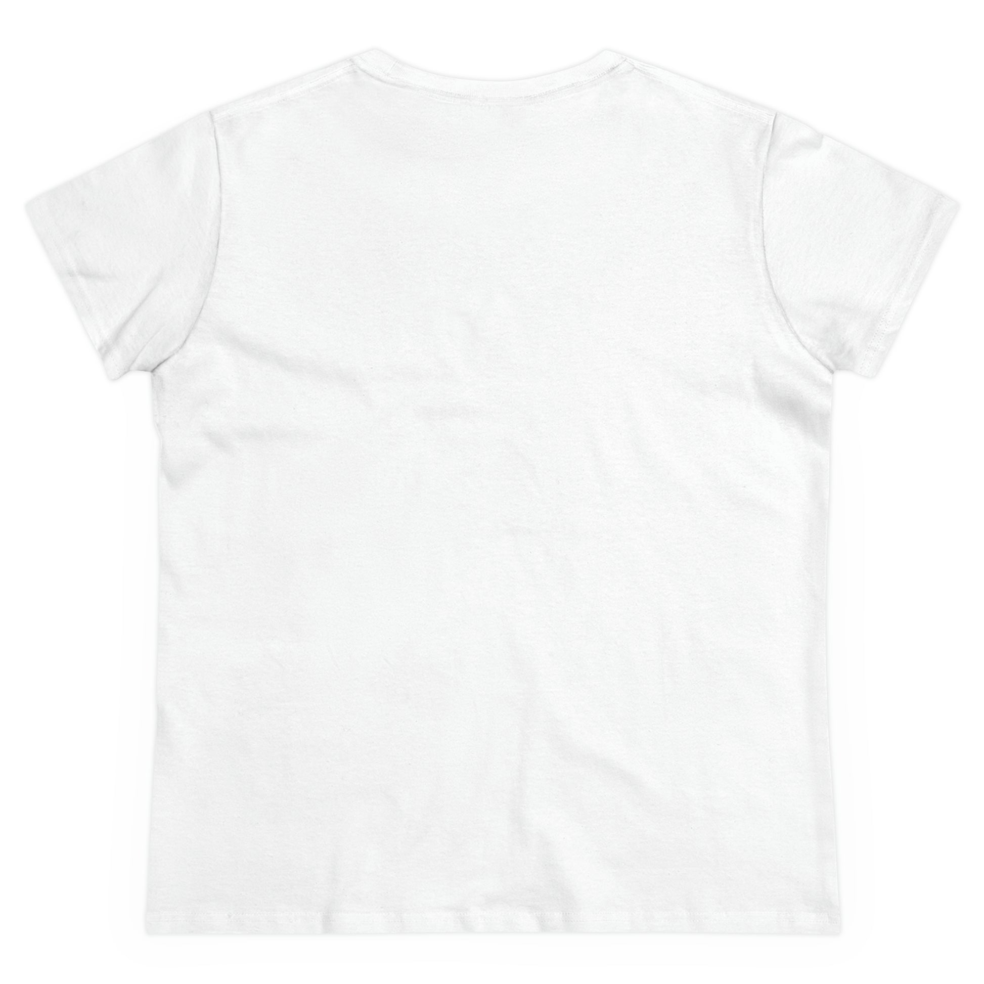 Flat back view of the white shirt