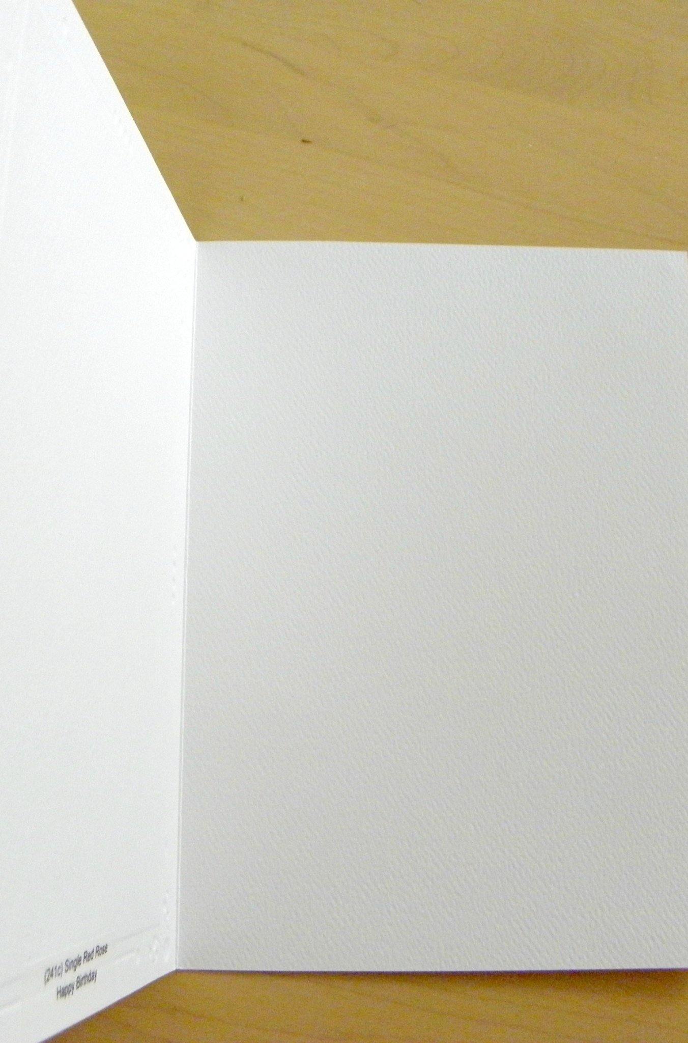 Blank inside view of our Card for Bridesmaid