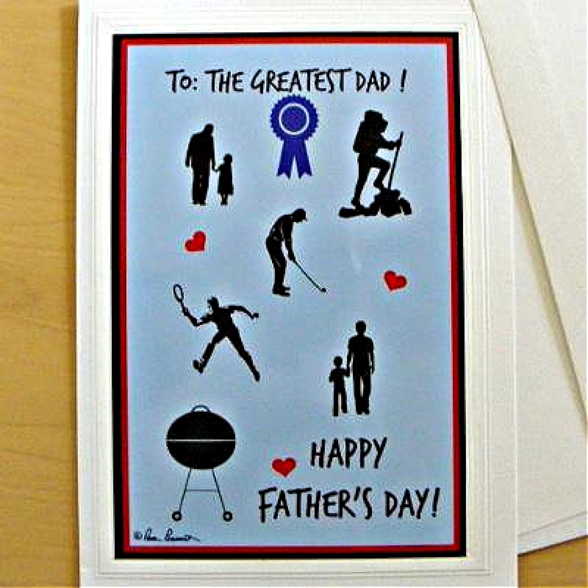 Front view of our Card for Father