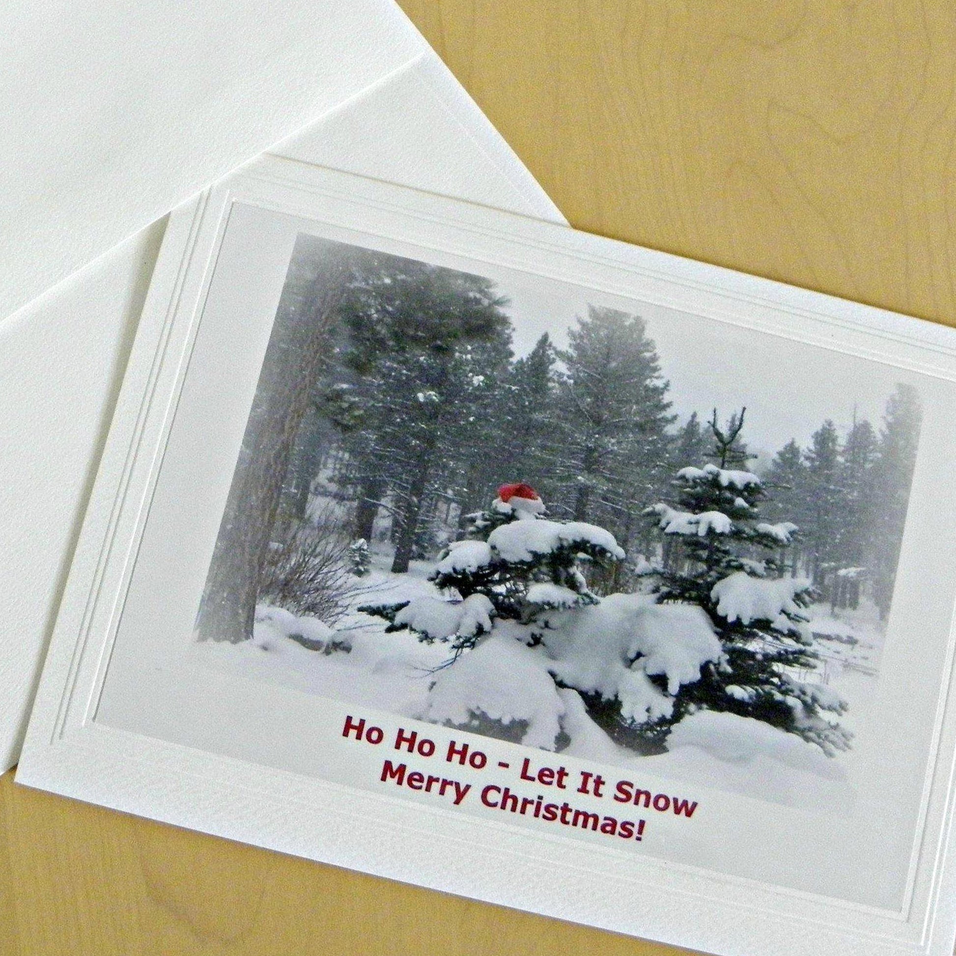 Ho Ho Ho - Let It Snow Merry Christmas card