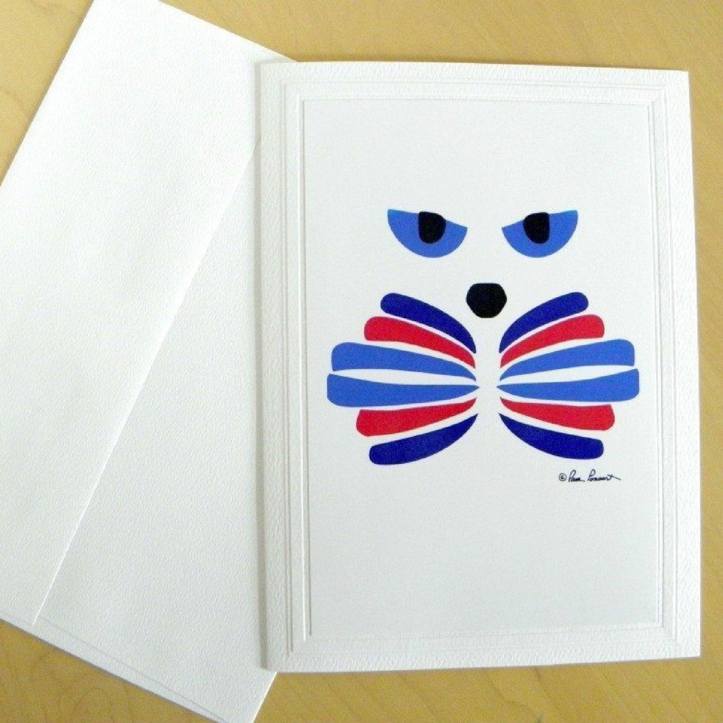Cat-Art Greeting Card and envelope