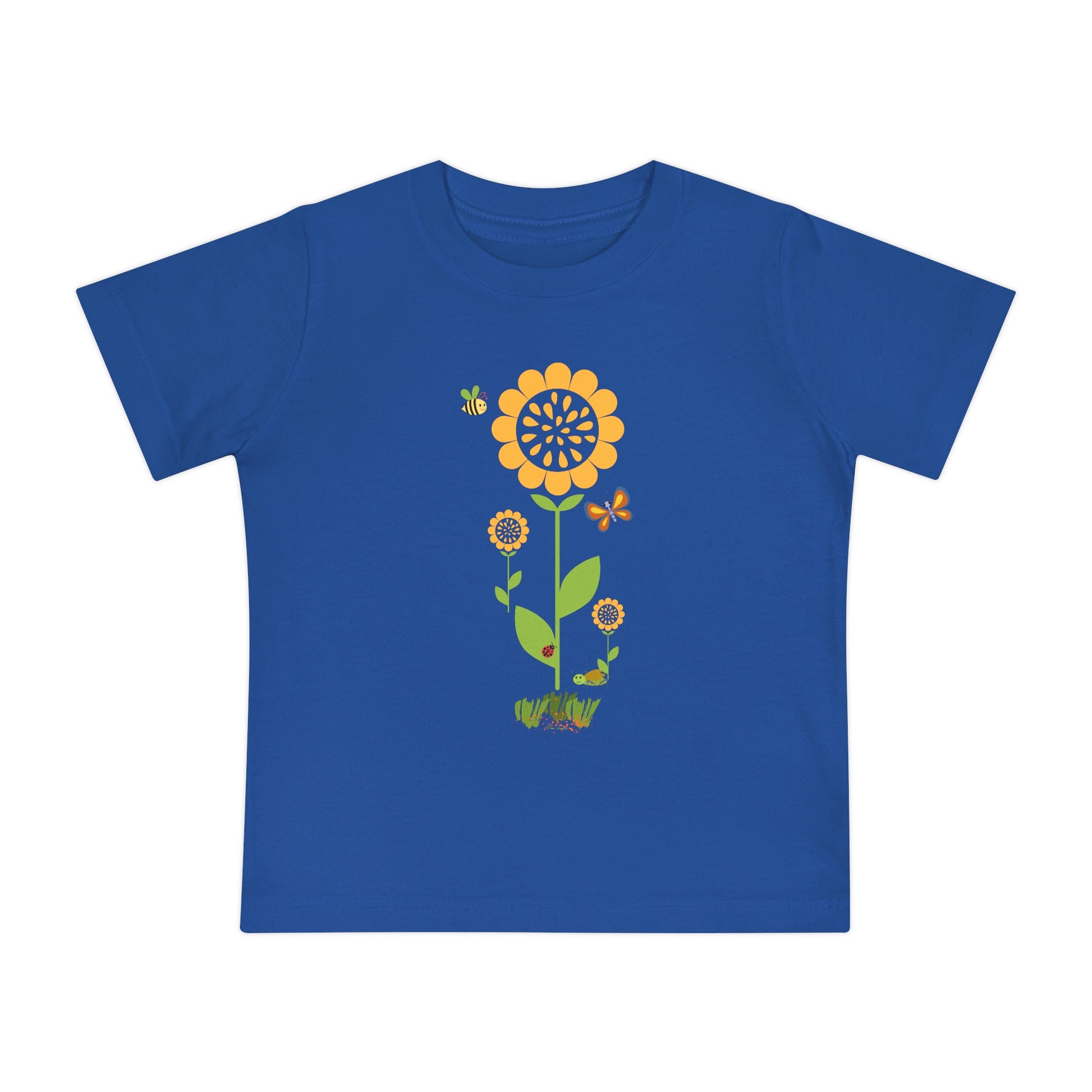 Flat front view of the Royal t-shirt