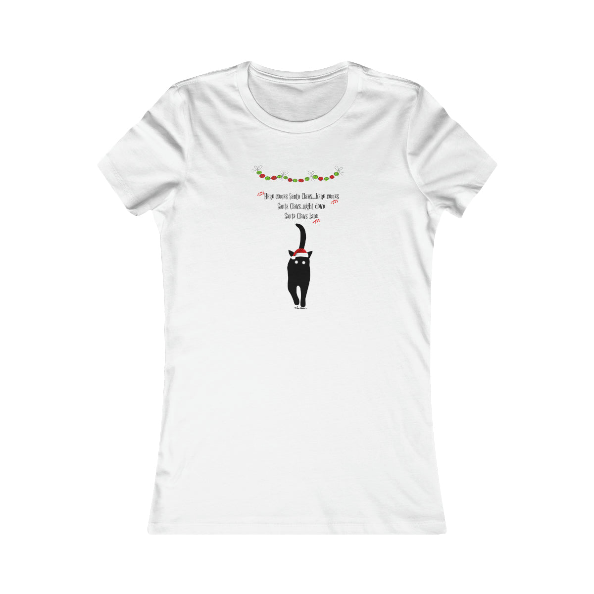 Flat front view of our white slim-fit t-shirt