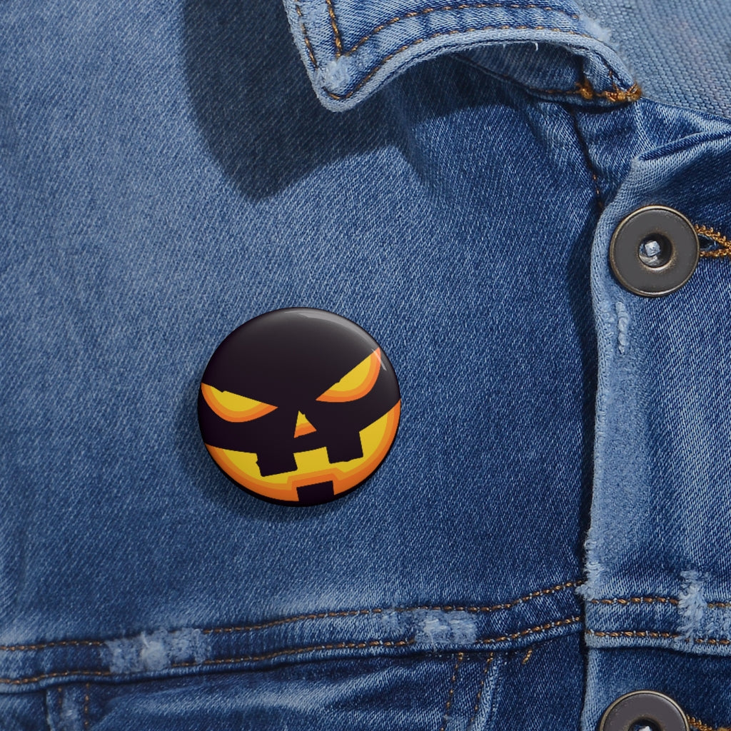 Mock up of the smallest size button on a denim jacket