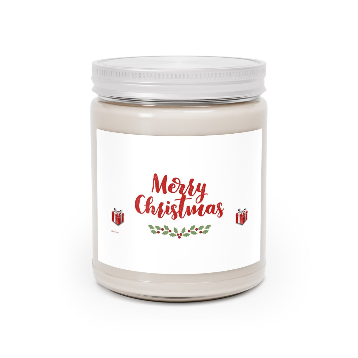 Christmas Candle Gift: Scented; 9 oz. Jar; Soy; 50-60 Hours