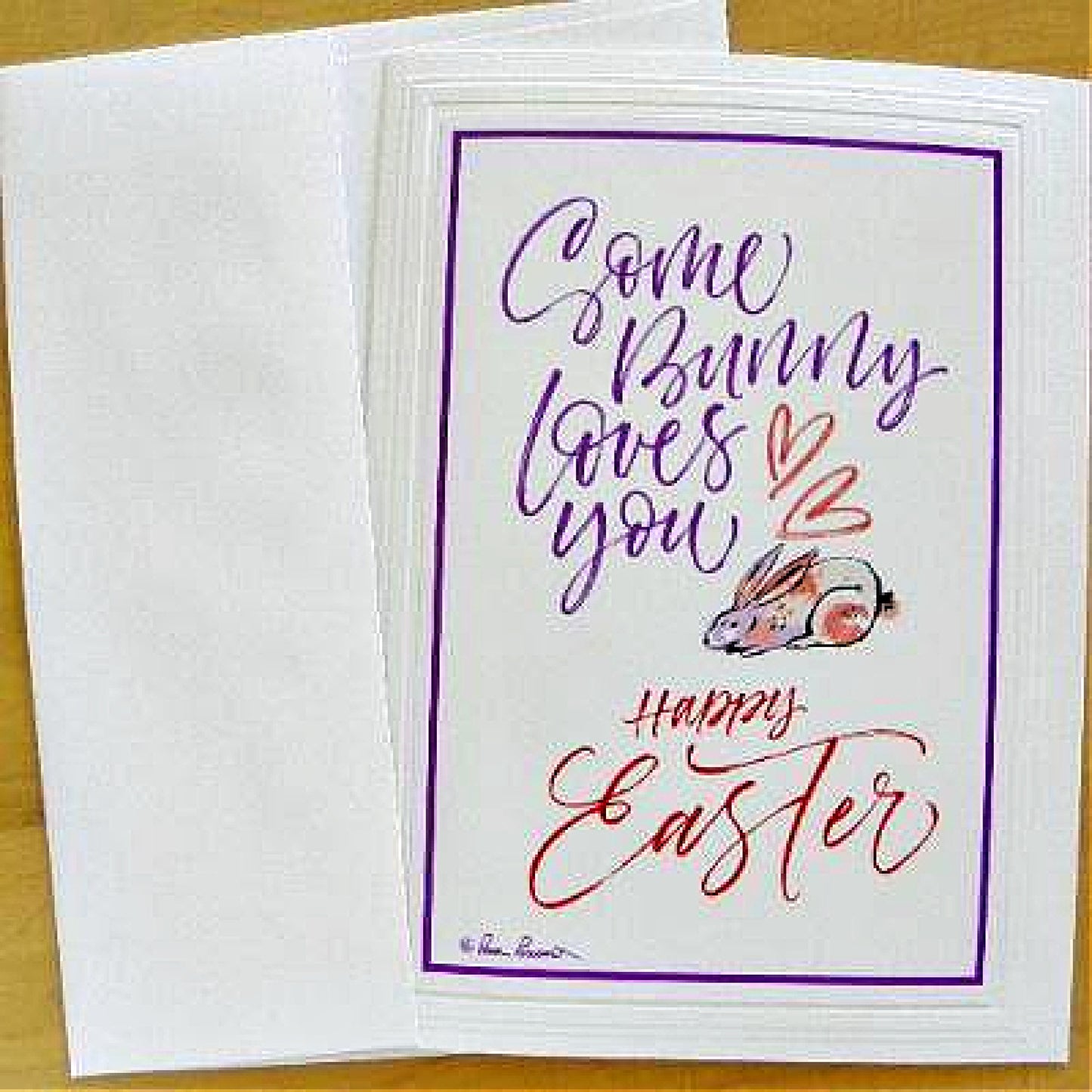 Front of actual Easter Greeting Card with envelope