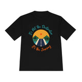 flat front view of the black t-shirt