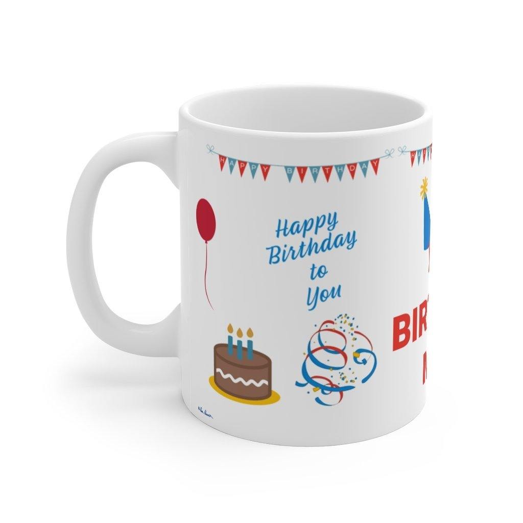 Left view of our Birthday Celebration Mug