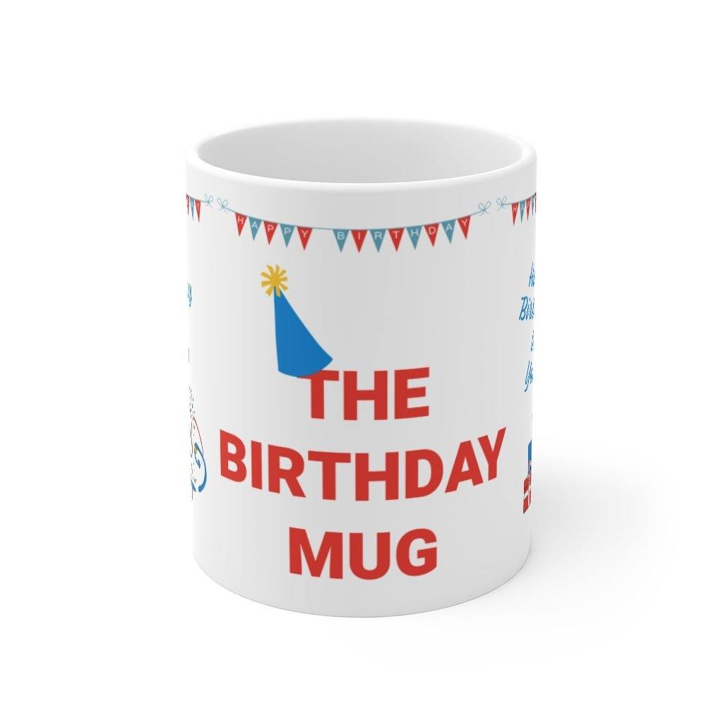 Front view of our Birthday Celebration Mug