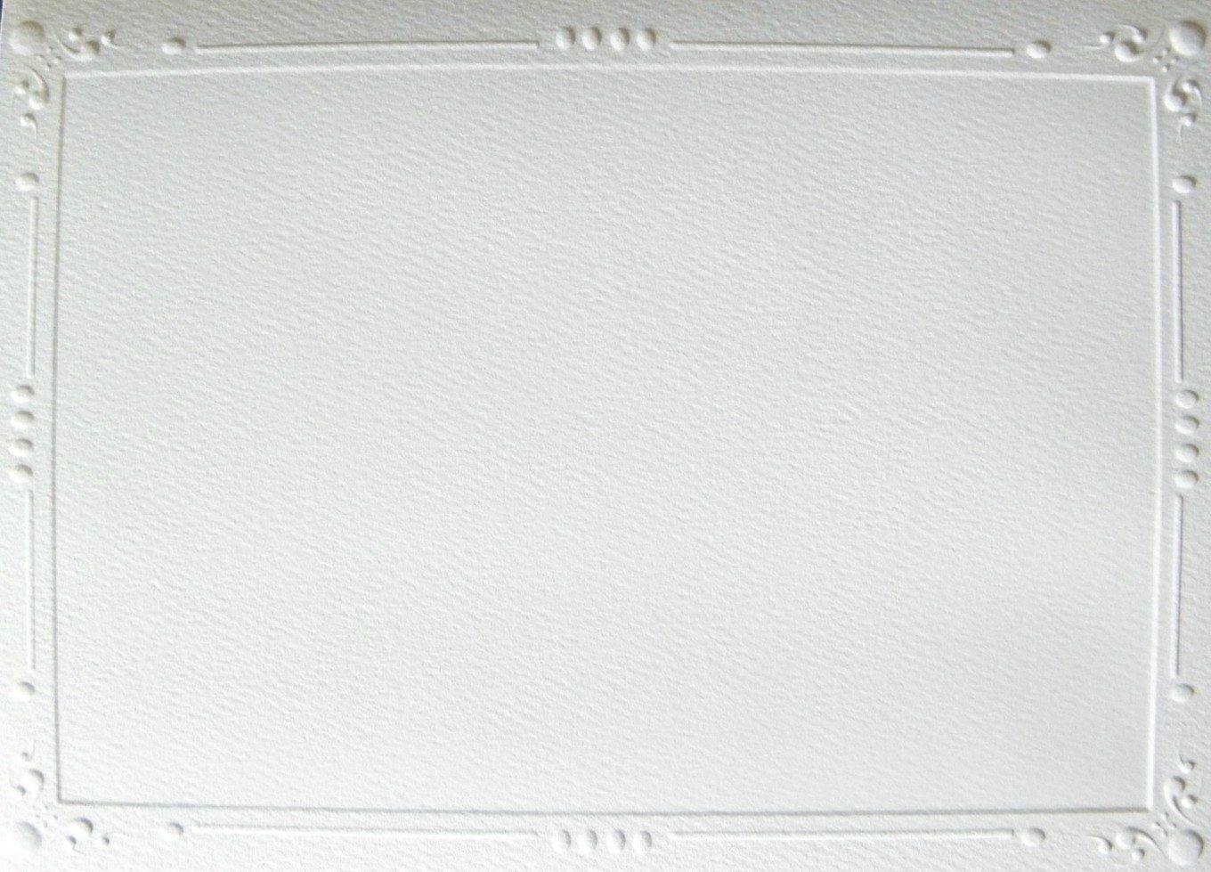 Decorative embossed card stock