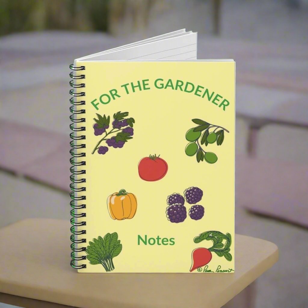 Standing front view of our Notebook for Gardener