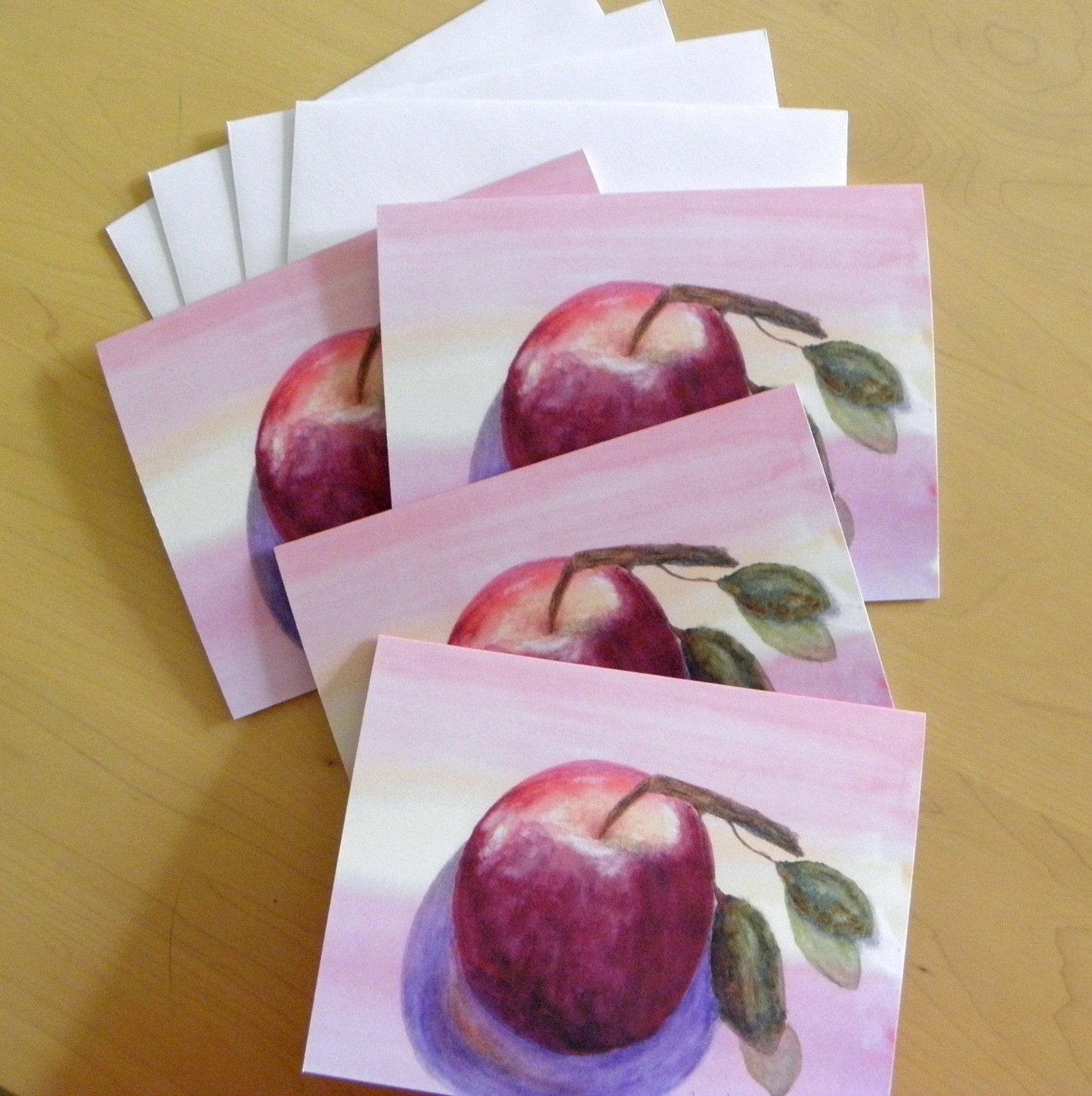 A group of our Red-Apple Note Cards
