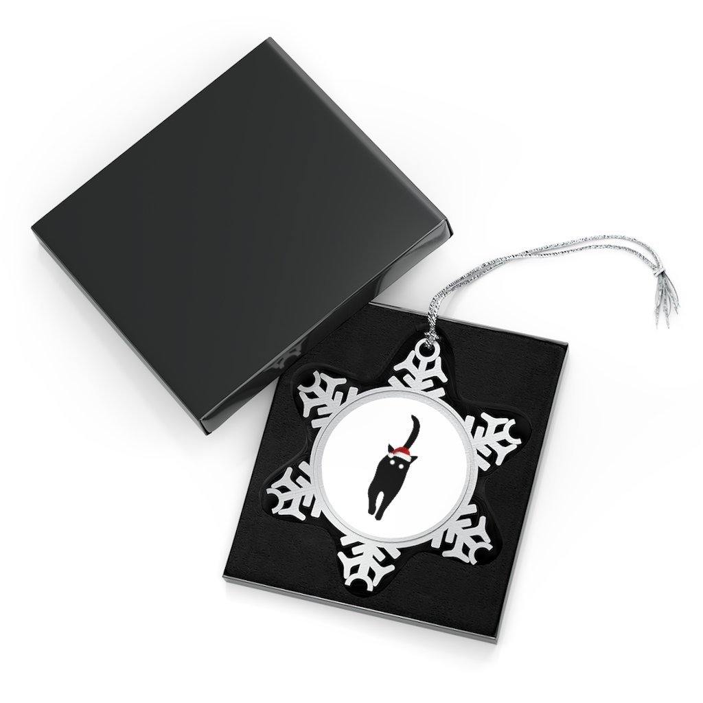 Mock up of the ornament in the black gift box