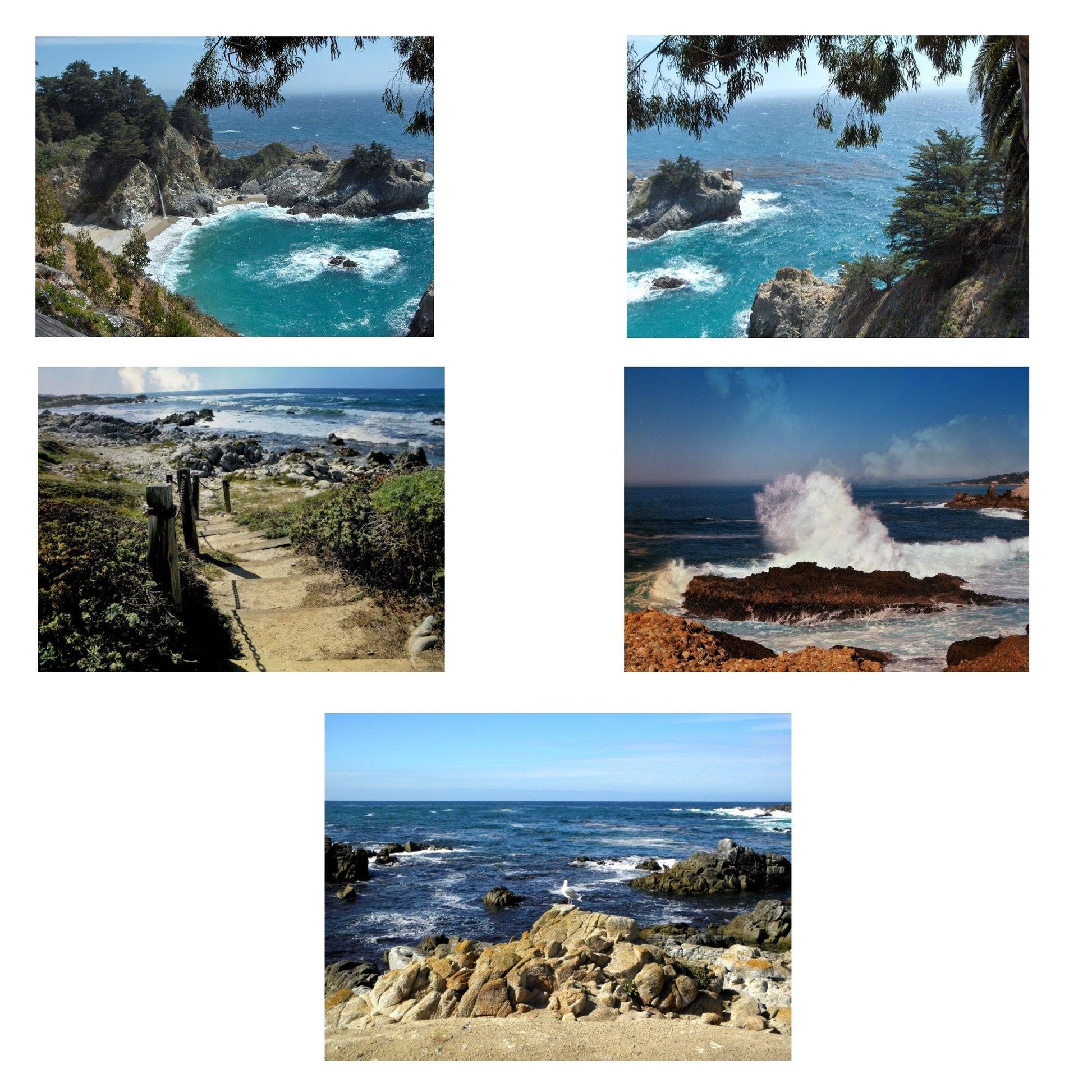 Collage photo of the 5 Seascapes