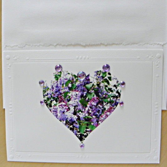 Lilac-Bling Love Card with coordinating envelope