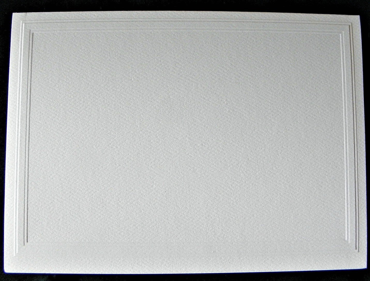 The Classic embossed card stock