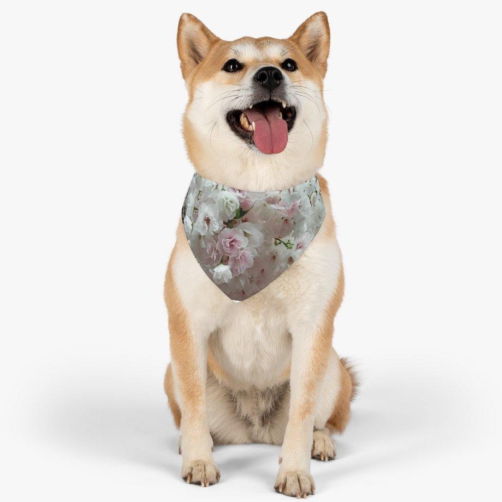 Mock up of dog wearing our Wedding-Day Pet Bandana